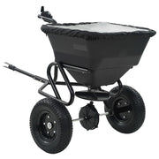saltspreder strøtrækvogn PVC og stål 125 x 74 x 79 cm 45 l