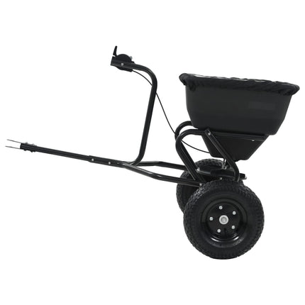 saltspreder strøtrækvogn PVC og stål 125 x 74 x 79 cm 45 l