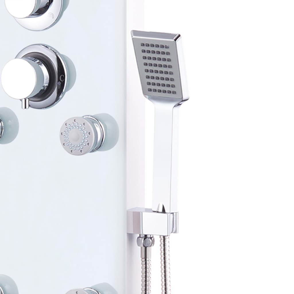 bruserpanel 25 x 44,6 x 130 cm hvid