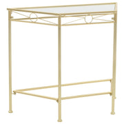 sidebord i vintagestil metal 87 x 34 x 73 cm guldfarvet