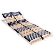 lamelbund til seng med 42 lameller 7 zoner 80 x 200 cm