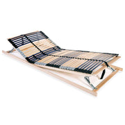 lamelbund til seng med 42 lameller 7 zoner 70 x 200 cm