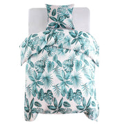 dynebetræk 140x200/60x70 cm blade grøn