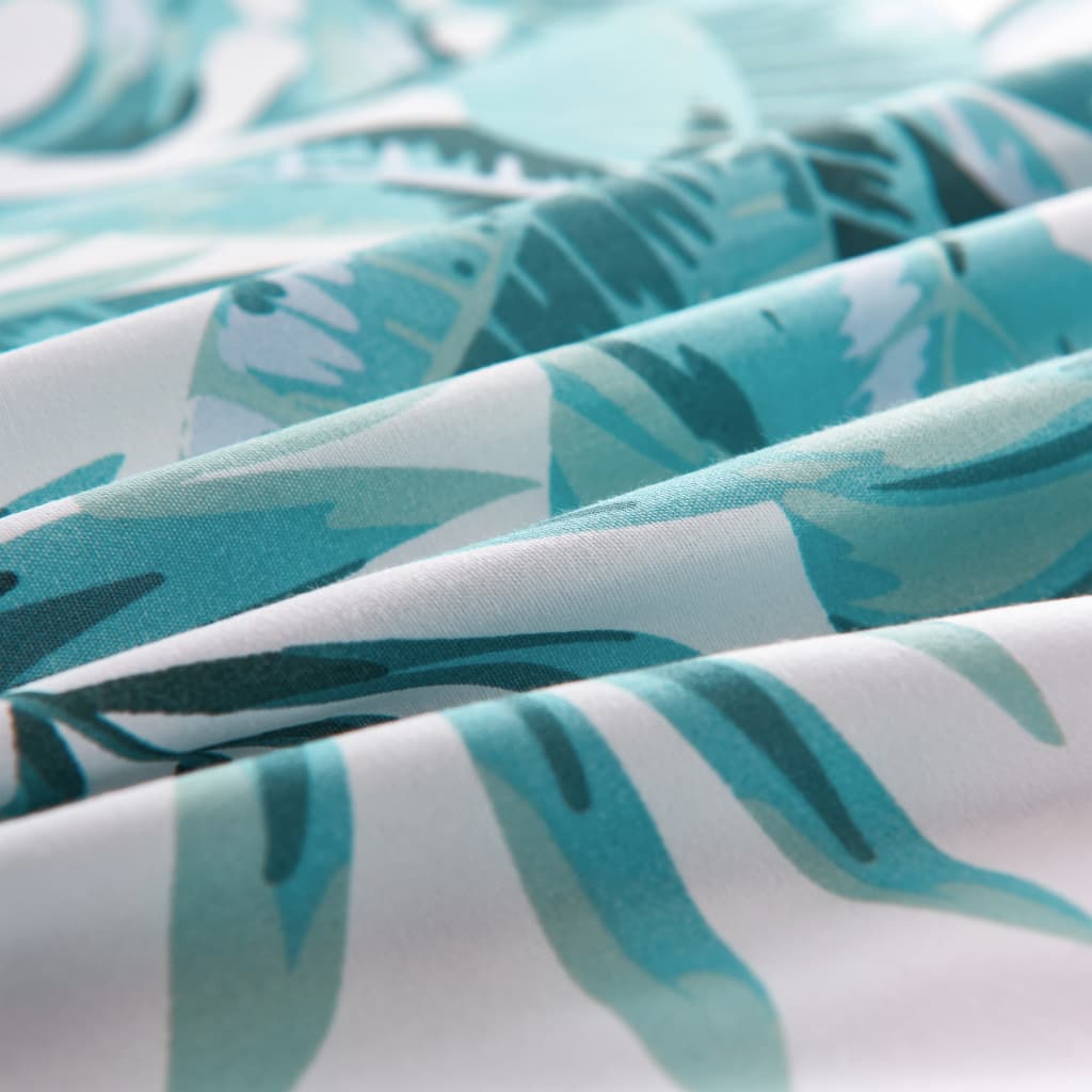 dynebetræk 140x200/60x70 cm blade grøn