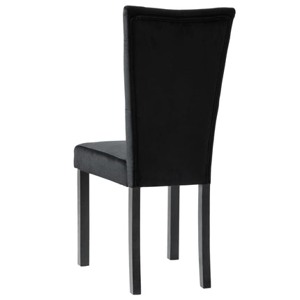spisebordsstole 4 stk. velour sort