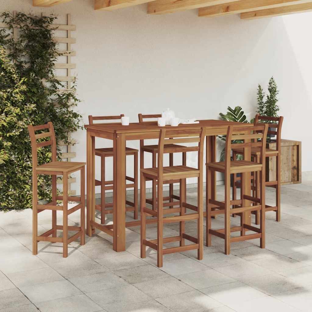 barbord i massivt akacietr 150 x 70 x 105 cm