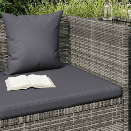 havebord 200x60 cm polyrattan grå