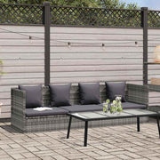 havebord 200x60 cm polyrattan grå