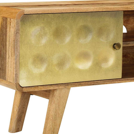 tv-skab i massivt mangotræ 120 x 30 x 45 cm