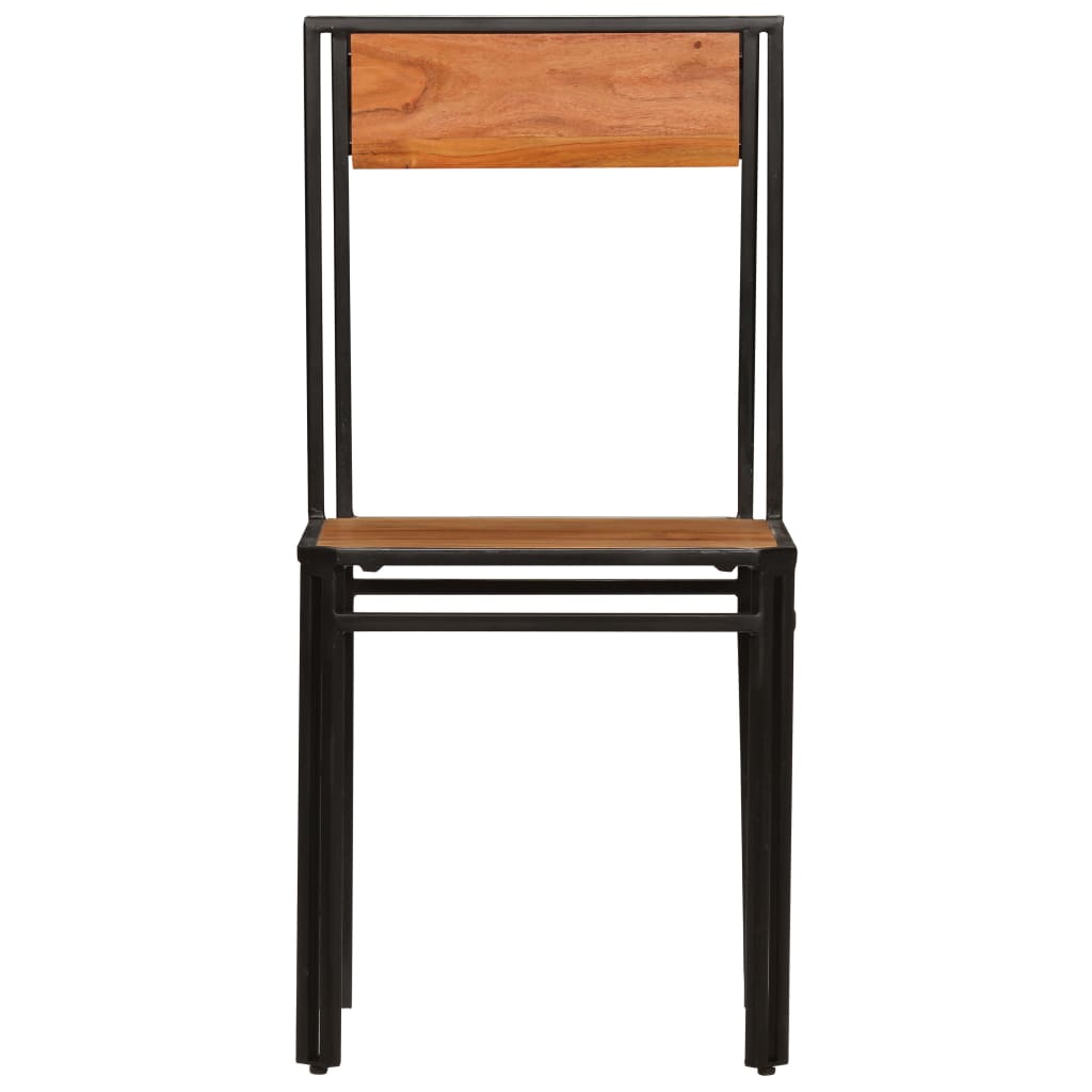 spisebordsstole 2 stk. massivt akacietræ