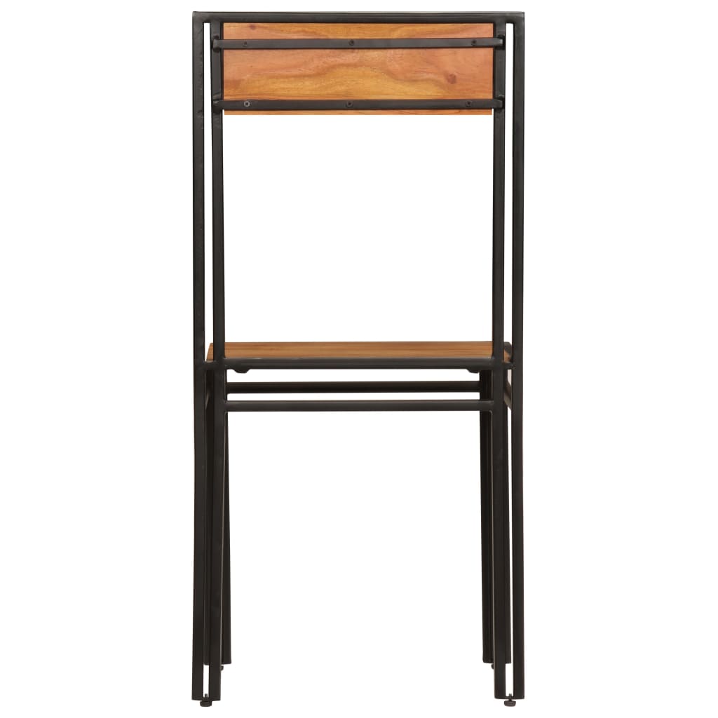 spisebordsstole 2 stk. massivt akacietræ