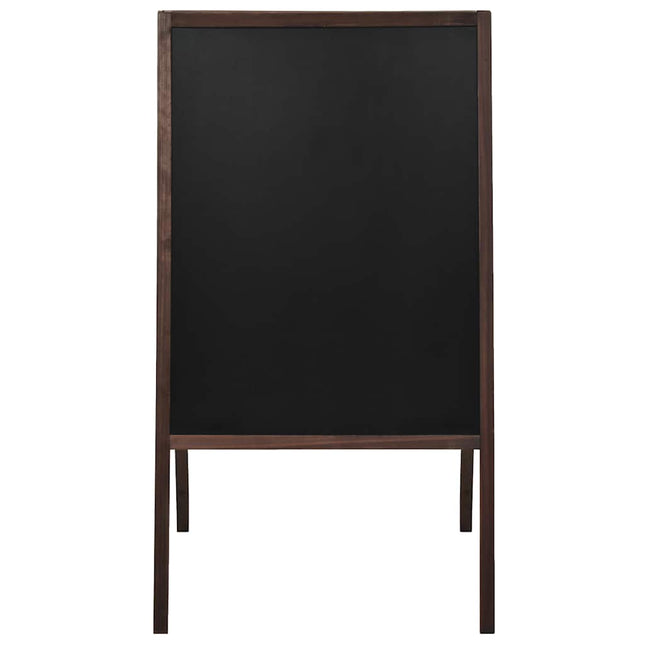 dobbeltsidet tavle cedertræ fritstående 60 x 80 cm