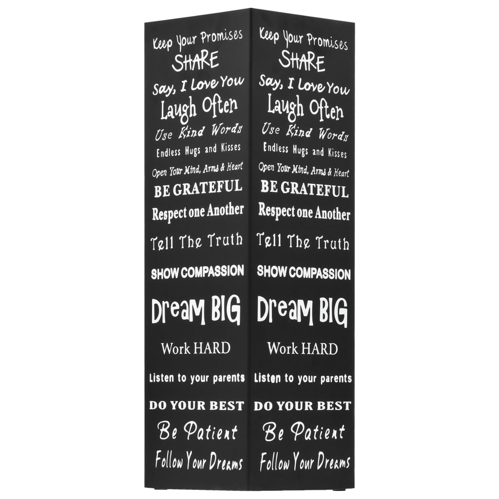 paraplystativ tekst stål sort