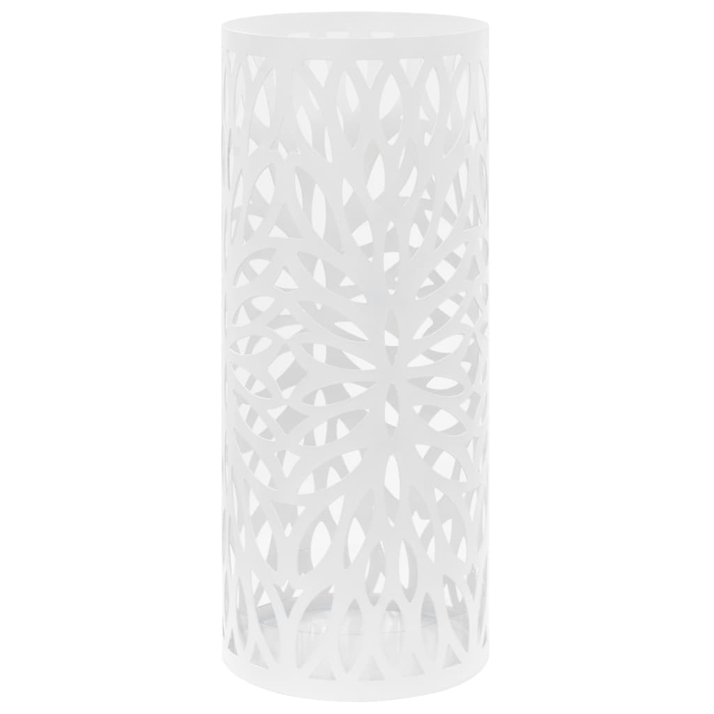 paraplystativ blade stål hvid