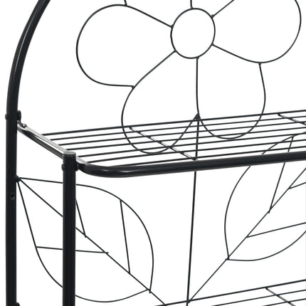 badeværelsesstativ 60x33x174 cm sort