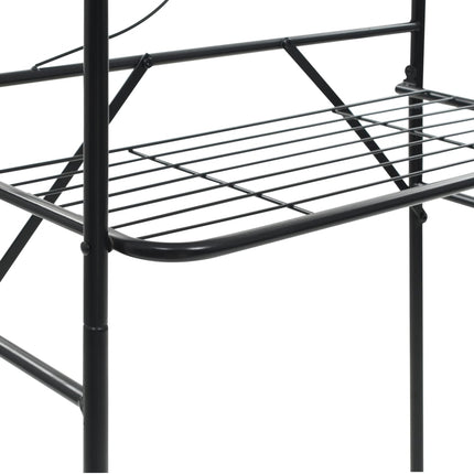 badeværelsesstativ 60x33x174 cm sort