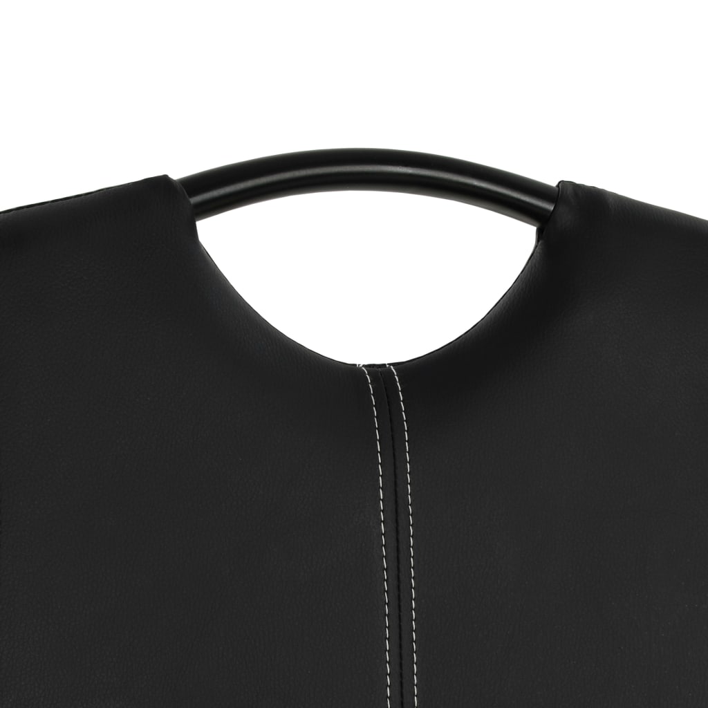 spisebordsstole med cantilever 4 stk. kunstlæder sort