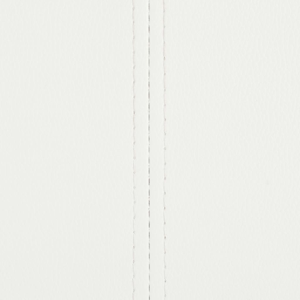 spisebordsstole med cantilever 4 stk. stof hvid