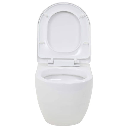 væghængt toilet keramik hvid
