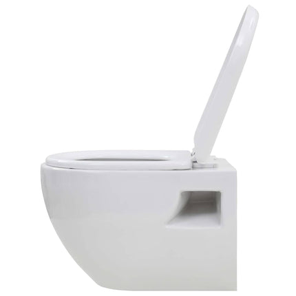 væghængt toilet keramik hvid