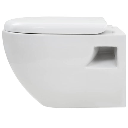 væghængt toilet keramik hvid