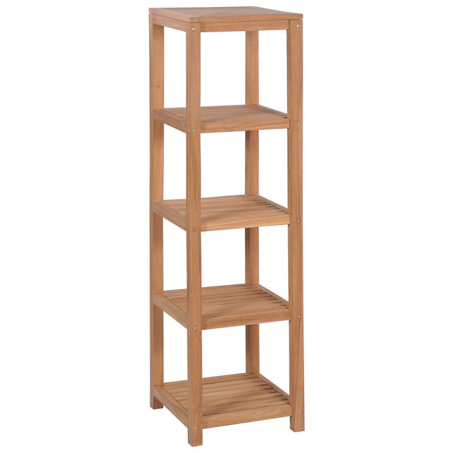 badeværelsesstativ 4 etager massivt teak 42 x 42 x 165 cm