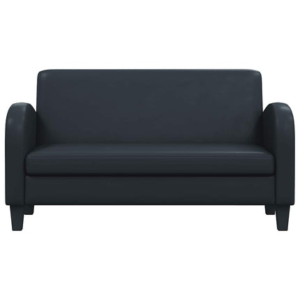 sofasæt 2 dele kunstlæder sort