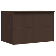 udendørs opbevaringskasse 150x100x100 cm polyrattan brun