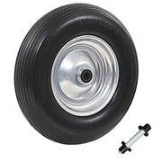 trillebørshjul med aksel massivt PU 4.00-8 390 mm