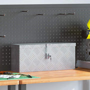 aluminiumskasse 48,5 x 14 x 20 cm sølvfarvet
