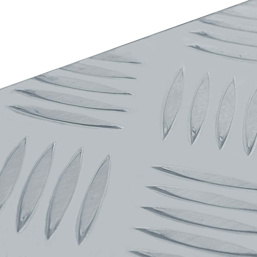 aluminiumskasse 61,5 x 26,5 x 30 cm sølvfarvet