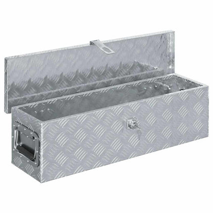 aluminiumskasse 80,5 x 22 x 22 cm sølvfarvet