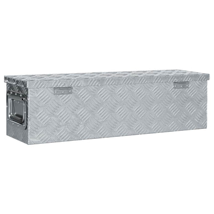 aluminiumskasse 80,5 x 22 x 22 cm sølvfarvet