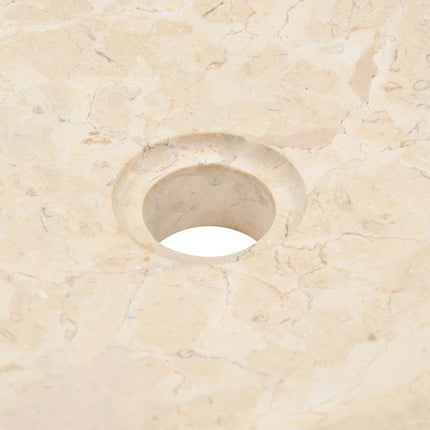 håndvask 40 x 12 cm marmor cremefarvet