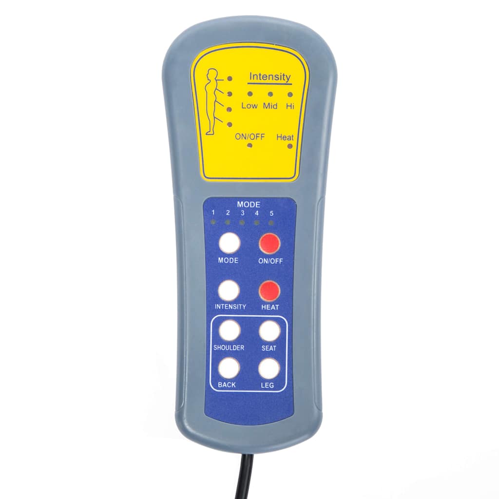 gyngende massagestol kunstlæder cremefarvet