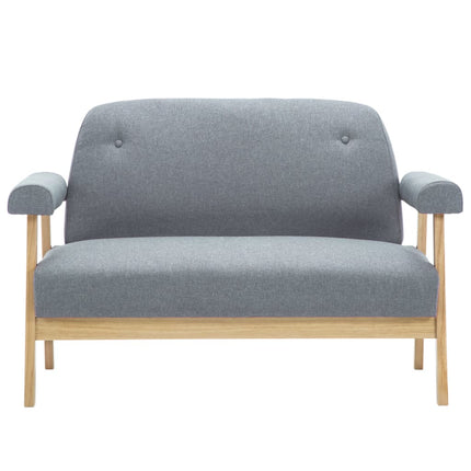 topersoners sofa i stof lysegrå