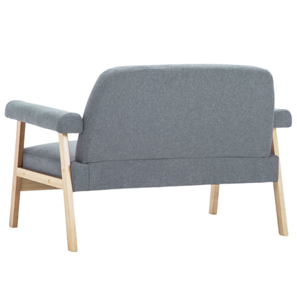 topersoners sofa i stof lysegrå