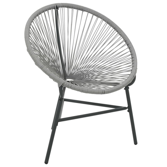 havestol polyrattan grå