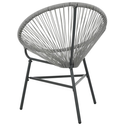 havestol polyrattan grå
