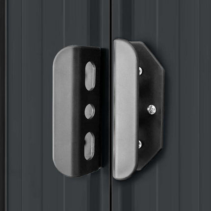 haveskur 257x298x178 cm metal antracitgrå