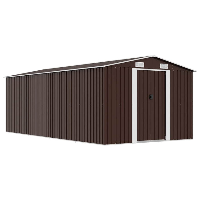 haveskur 257x489x181 cm metal brun