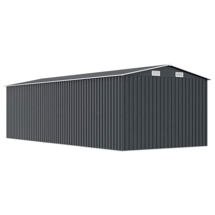 haveskur 257x580x181 cm metal antracitgrå