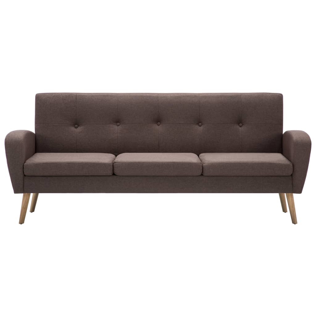 3-personers sofa i stof brun