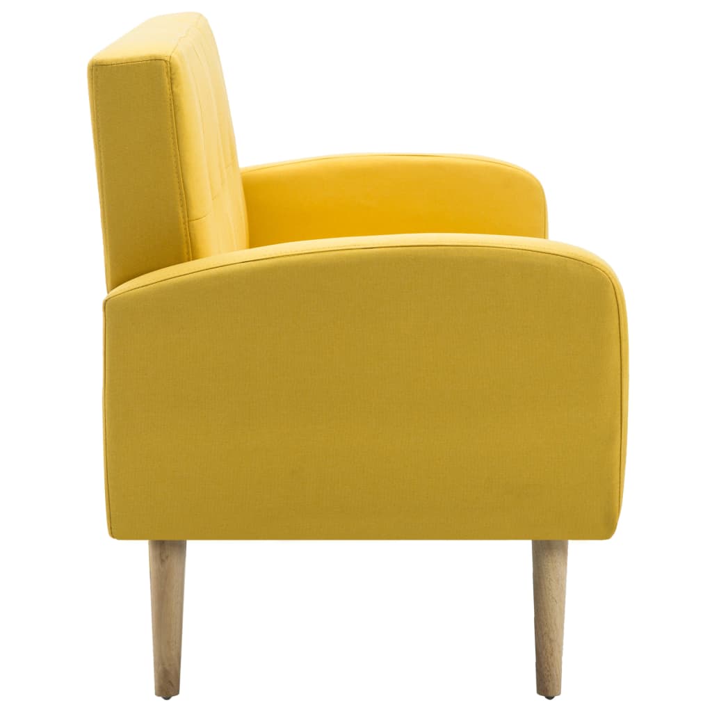 3-personers sofa i stof gul