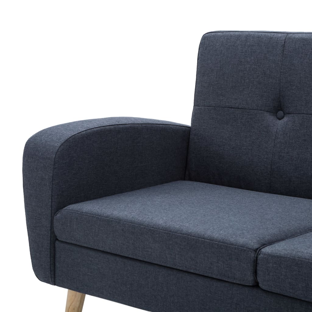 L-formet sofa stofbeklædning 186 x 136 x 79 cm mørkegrå