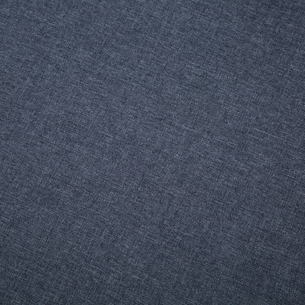 L-formet sofa stofbeklædning 186 x 136 x 79 cm mørkegrå