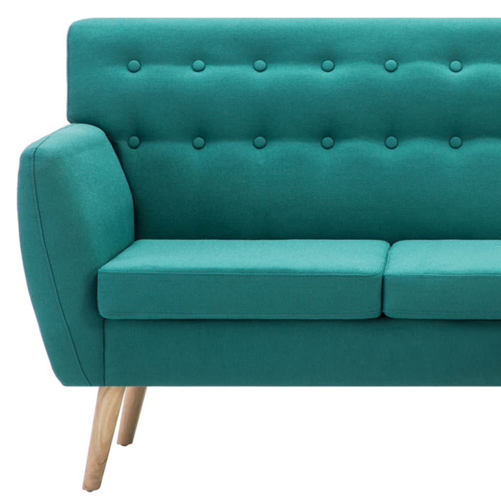 L-formet sofa 171,5x138x81,5 cm stofbetræk grøn