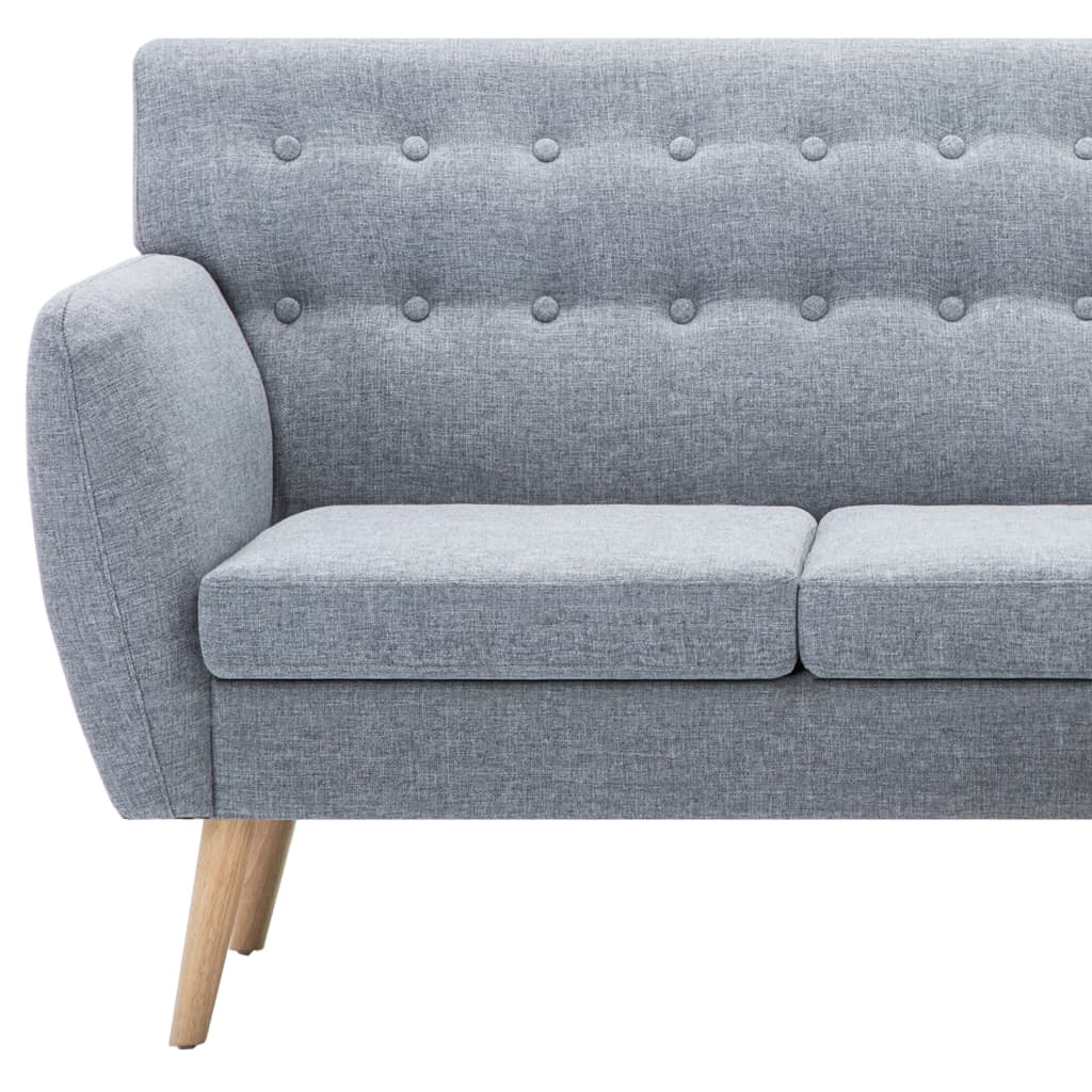 L-formet sofa 171,5x138x81,5 cm stofbetræk lysegrå