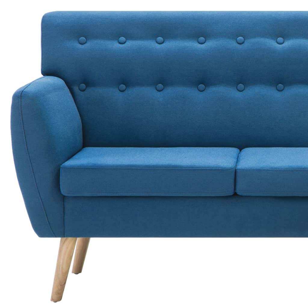 L-formet sofa 171,5x138x81,5 cm stofbetræk blå