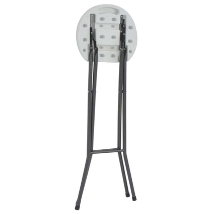 foldbare barstole 2 stk. HDPE og stål hvid